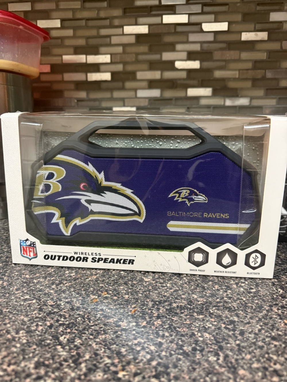 baltimore ravens portable outdoor speaker